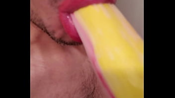 Preview 1 of Brazzers Girls In College Party - Sucking banana penis toy