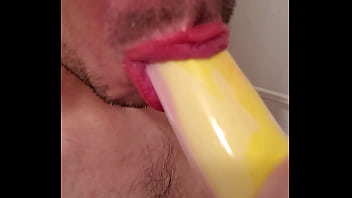 Preview 4 of Brazzers Girls In College Party - Sucking banana penis toy
