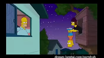Preview 1 of Jqpn Story - Homero y Marge cogen toda la noche Los Simpson