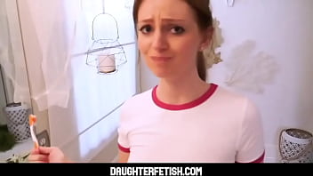 Preview 1 of Xxxxvideo Bigkok - Teen Stepdaughter Brushing Teeth Fuck POV