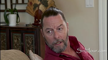 Preview 1 of Girl Flashed Butthole - Stepdad Cringes While Stepdaughter Fucks The Repairman