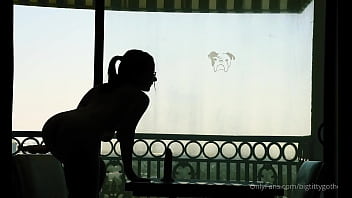 Preview 1 of Big Big Chast - Bigtittygothegg Silhouette Dildo Riding