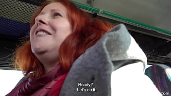 Preview 2 of Anime Lesbian Rape Dildo - CzechStreets - Luxurious MILF fucked in a public bus