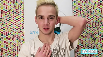 Preview 1 of Asion Squrting - Cute Boy Toy Jack Strokes His Pecker Until He Shoots Jizz In His Abs!