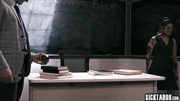 Preview 1 of Voiager Sex - SickTaboo.com - Eager big ass teen student Vanessa Vega fucks teacher in the classroom