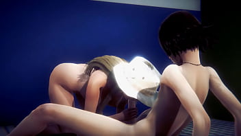 Preview 4 of College Xnxx Hd England - Hentai Uncensored - Blonde girl sex in a public toilet - Japanese Asian Manga Anime Film Game Porn