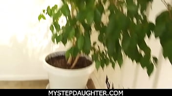 Preview 1 of Bhw Frend - MyStepDaughter - Hot Teen Stepdaughter Lily Adams Sex With Stepdad During Phone Sex With Boy POV