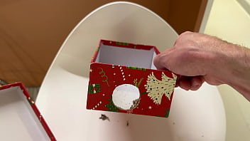 Preview 1 of School Young Girl Xxxii Video Hd - Christmas Dick in a Box for My Big Titty Step Sister
