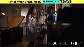 Preview 1 of 2 Yoni Pron - PURE TABOO Doctor Vicki Chase Makes Sure Nurse Sinn Sage Will Keep The Secret At All Cost