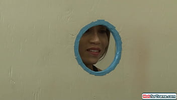 Preview 1 of Julia Ann Hot Hollywood Movies - Big tits shemale Tori Mayes gloryhole bj