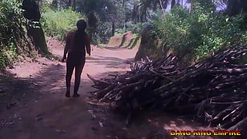 Preview 2 of Dp Medieval - AFTER CHRISTMAS ROAD-WALK I MET A FIREWOOD SELLER - SHE AGREED TO FUCK ME - FULL VIDEO ON XVIDEO RED