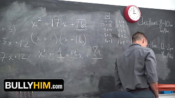 Preview 1 of Mistress Deviant David - Desperate Schoolboy Dylan Hayes Fucks Teacher Ethan Sinns for Better Grades - BullyHim