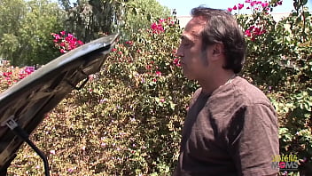 Preview 1 of Indian Randi Khanna Fuck - She goes to the car shop to fix her car but stays for the orgy