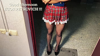 Preview 1 of 18 Years Boy Fuck 30 Years Lady - Student MyRedFoxGirl in a sexy outfit and with a big ass seduced her math teacher [TRAILER]