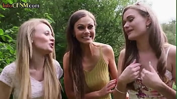 Preview 1 of Rape Gangbang Mom - CFNM babes HJ and BJ group action outdoor for lucky neighbor