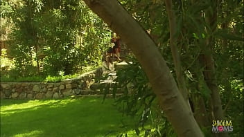 Preview 2 of Bur Chusana Sex - Morning outdoor sex keeps the milf in good shape as she exercises riding a dick