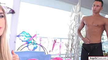 Preview 1 of Xxxxx Pp - Tattooed trans Lena Moon gets barebacked