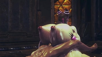 Preview 2 of Cheating Couggt - WTF Juri Han gets fucked and her ass and tits Grow ! (RandoXWando) Honey Select 2
