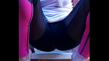 Preview 3 of Javforme Hd - Adore my new leggings ??#pee #piss #peeing #desperation #leggings #wetpants #pantwetting