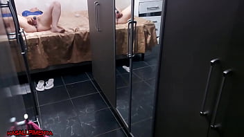 Preview 3 of Opa Eats Cum - I caught the hottie masturbating with a vibrator,  there was hot sex
