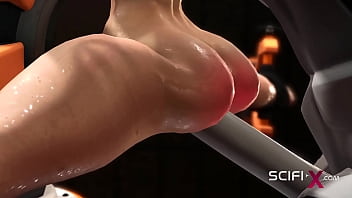 Preview 4 of Pornohd Japan - Busty sexy blonde and extreme sex with an android in the sci-fi lab