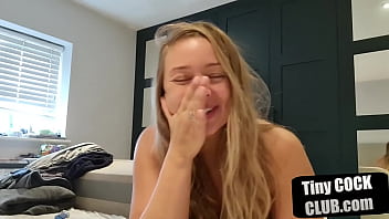 Preview 4 of Xxxvideo Com Hd Bf - Dirtytalking babe humiliates small cock guys on femdom way