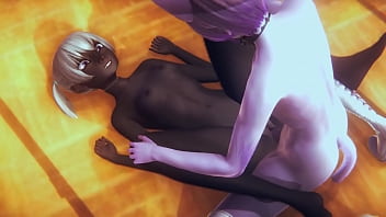 Preview 1 of Solo Darcy Tyler - Furry Hentai - Cat Skunk and wolf Threesome in class - Japanese Asian Manga Anime Film Game Porn