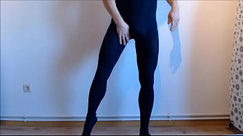 Preview 1 of Ktena Kaf - fuckinsox shows off in pantyhose and plays with vacuum cleaner