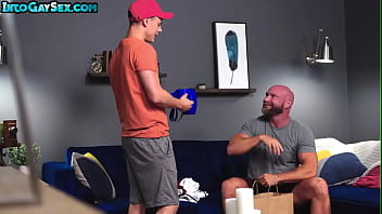Preview 1 of Sister Need Help With Brother - Assrimmed twink bottom bareback drilled by top hunk