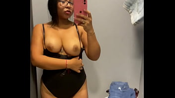 Preview 4 of Asian Mom Aunt Son Gameshow - Changing room flashing