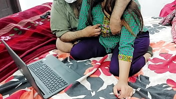 Preview 2 of Bf Movis Free Dawnlods - Pakistani Computer Teacher Giving Lesson To His Beautifull Student At Her Home With Clear Urdu Audio