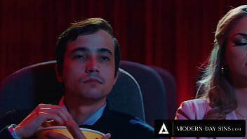 Preview 1 of 14 Years Old Fresh Girls Video - MODERN-DAY SINS - All-Natural Exhibitionist Gives Virgin Boyfriend The BEST Movie Theatre Blowjob!