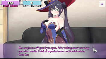 Preview 3 of Steet Sex - Waifu Hub S5 - Mona from Genshin Impact [ Parody Hentai game PornPlay ] Ep.1 the sexy astrologist is getting naked on the casting couch