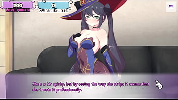Preview 4 of Steet Sex - Waifu Hub S5 - Mona from Genshin Impact [ Parody Hentai game PornPlay ] Ep.1 the sexy astrologist is getting naked on the casting couch