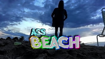 Preview 1 of Www Indian Anty Sex - Gaping My Asshole Wide in Public on a Private Beach