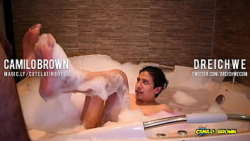 Preview 1 of Luck Cock - Dreichwe giving me an amazing footjob. He makes me cover his feet in cum and then licks them clean