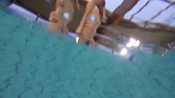 Preview 1 of Abspritzen Im Supermarkt - Hottest babes strip while swimming