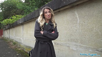 Preview 1 of French Clarisse Dp - Public Agent Hot looking French teacher shows just what the French Girls can do