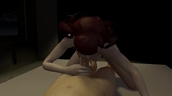 Preview 4 of Mom After Son - DVA from Overwatch gets creampied and sucks dick clean