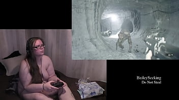 Preview 3 of Ebony Crime Xxx - Naked Resident Evil 7 Play Through part 8