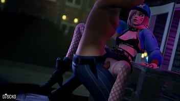 Preview 2 of Kompozme Find India Porn Sex - D.va outside The Club (Overwatch Animation)