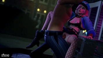 Preview 4 of Kompozme Find India Porn Sex - D.va outside The Club (Overwatch Animation)