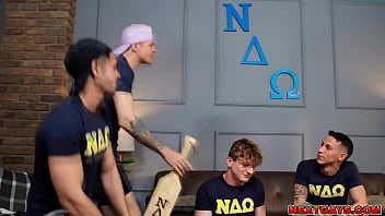 Preview 2 of Sekret Kamera Massaj - Des Ires and his boyfriend MaxLorde creates a plan to stand up to pledge masters Jayden Marcos and Nico Coopa