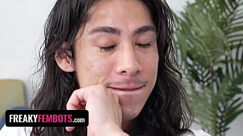 Preview 2 of Xxxc Englsh - Freaky Fembots - Cute Gamergirl Sexbot Jazmin Luv Gets Her Pussy Drilled But Keeps Playing
