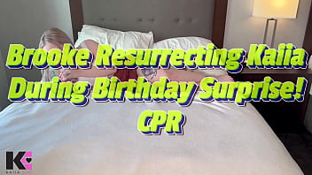 Preview 1 of Latina Sexs Rim - Brooke Resurrecting Kaiia After Birthday Surprise! CPR