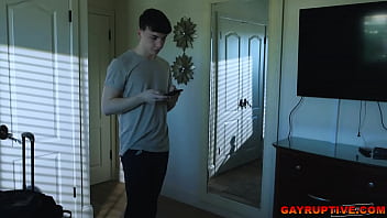Preview 1 of Seyx Free - Houseguest Andrew Miller fucks college twink Troye Jacobs and makes him cum as he ram his ass
