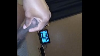 Preview 4 of Moom Xxx My Sans - Superdariusguy rubs his brown cock while playing his game pt4