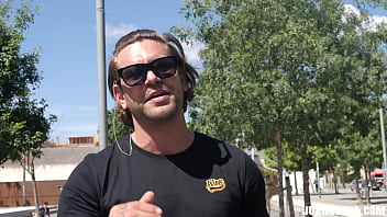 Preview 2 of Sap 53 - Public Jerking Off with a Fan
