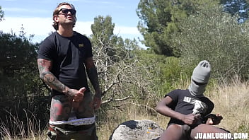 Preview 4 of Sap 53 - Public Jerking Off with a Fan