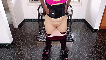Preview 2 of Khwaja Sira Xnxx - Me folle a la esposa de mi mejor amigo cuando iba a entrenar a mi casa: estubo mal pero como aguantar su rico culo y mas con la licra apretada que tenia